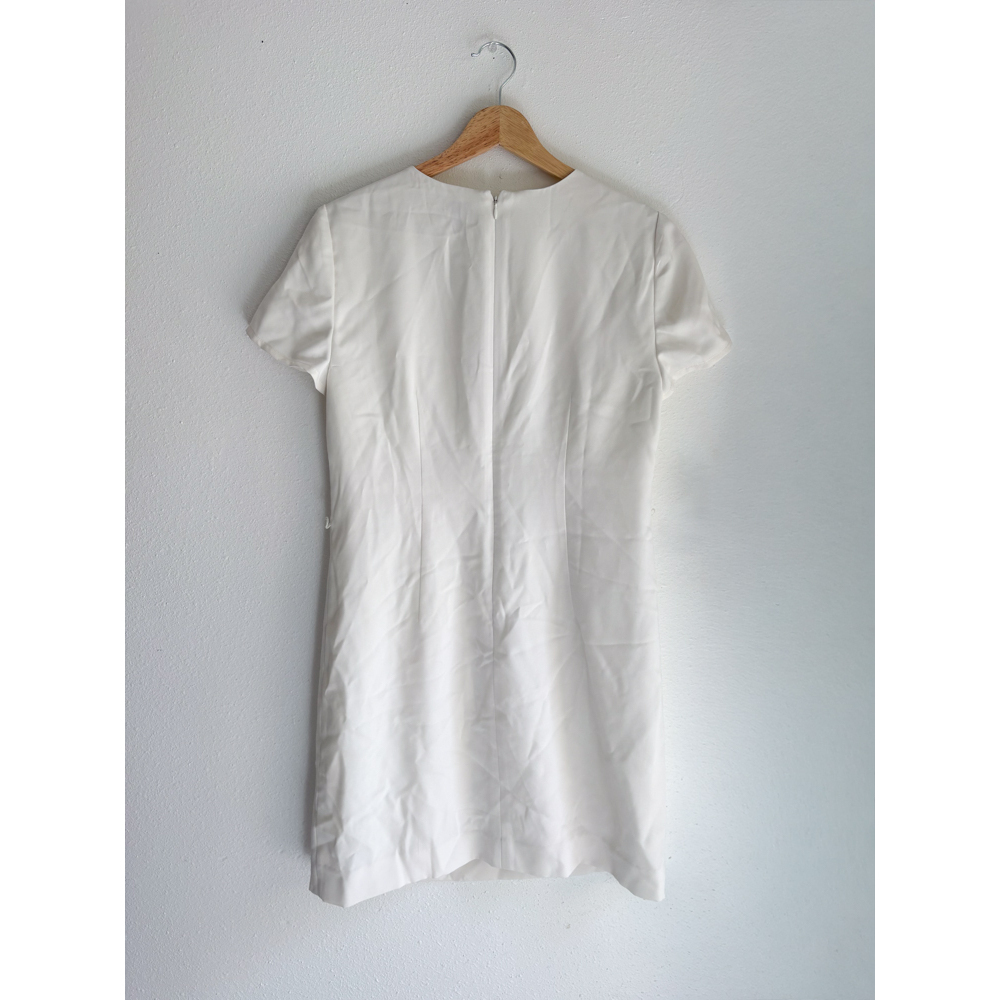 J.Crew Re-Imagined White Shift Dress Short Sleeve Size 4 - Picture 3 of 10